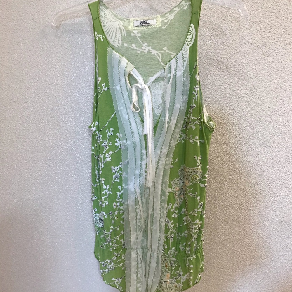 Gorgeous embellished butterflies beaded top